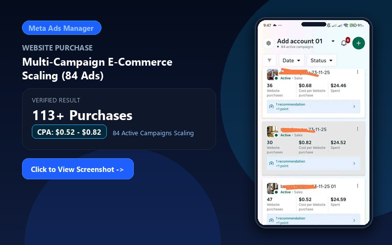 Multi-Campaign E-Commerce Scaling (84 Ads)