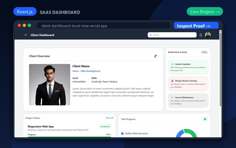 Client Management & Analytics Dashboard